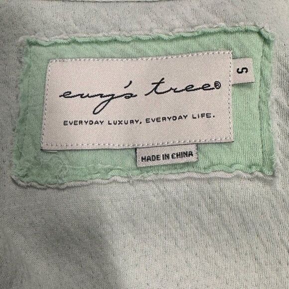 Evy's Tree Kristina Mint Drape Front Knit Cardigan Womens Size S Small - Picture 9 of 10